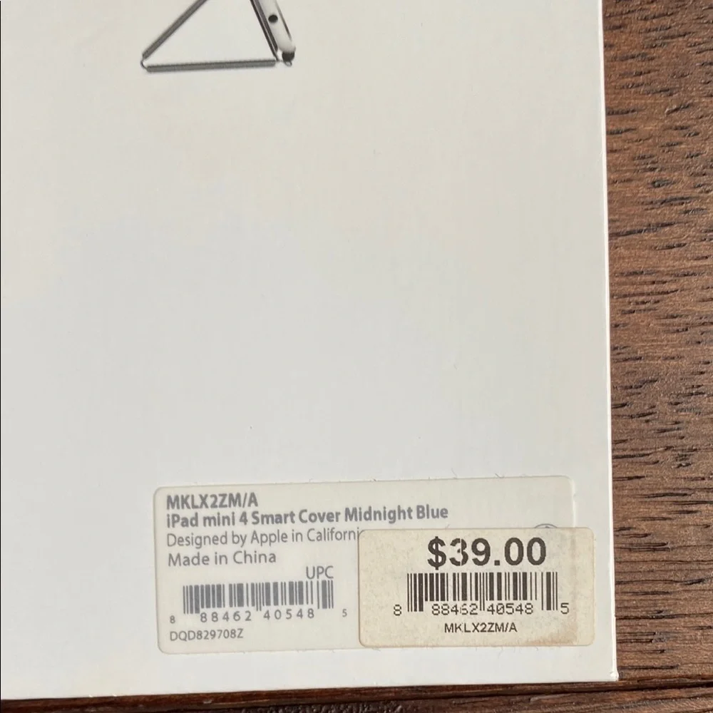 Apple Blue Tablet Cover with Tri-Fold Design and Smooth Finish
